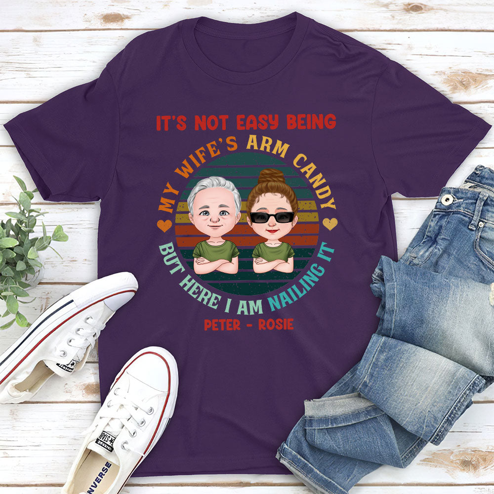 Custom Anniversary Keepsake Gifts For Couple • Arm Candy - Personalized Classic T-shirt