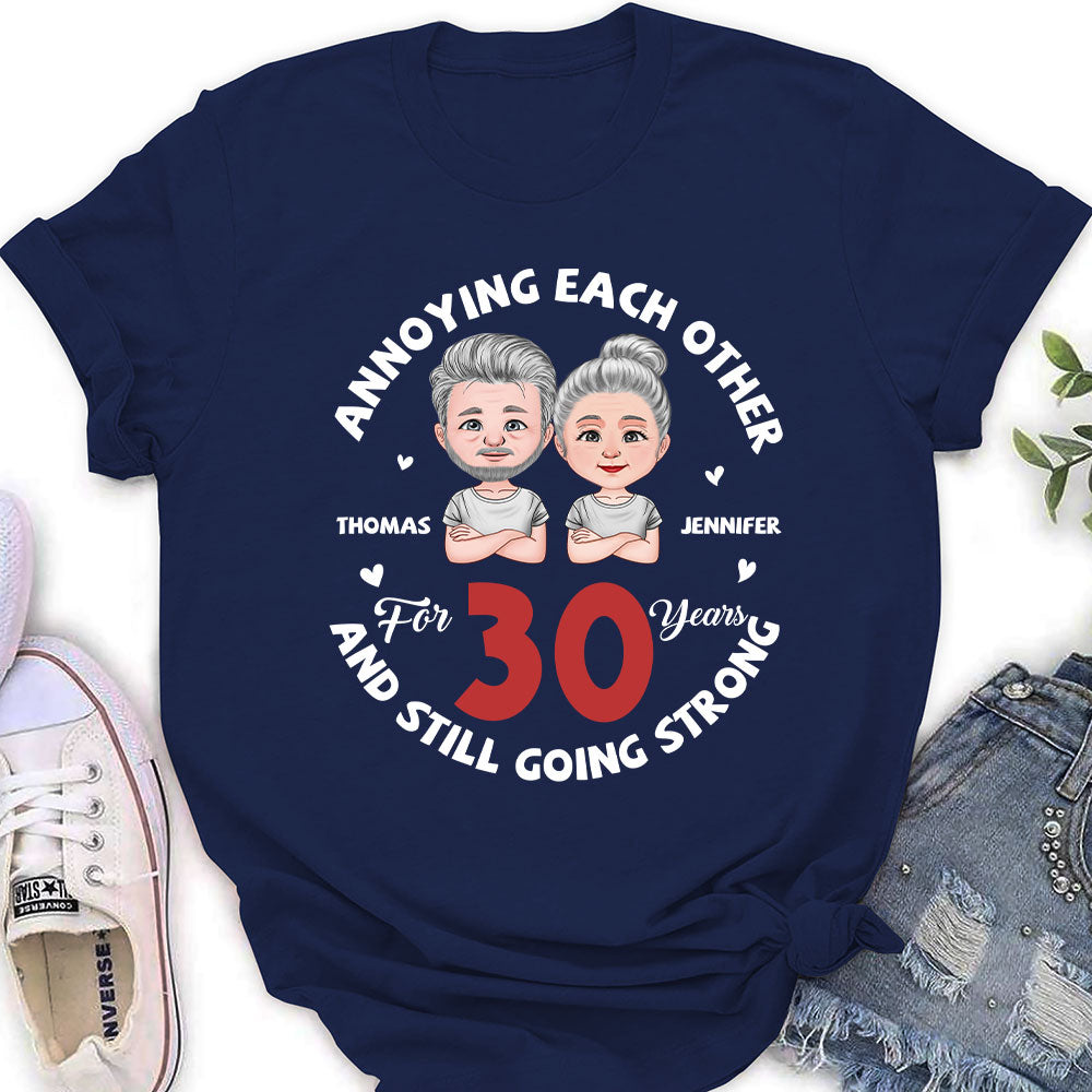 Custom Christmas Anniversary Keepsake Gifts For Wife • Annoying For Years - Personalized Women's T-shirt