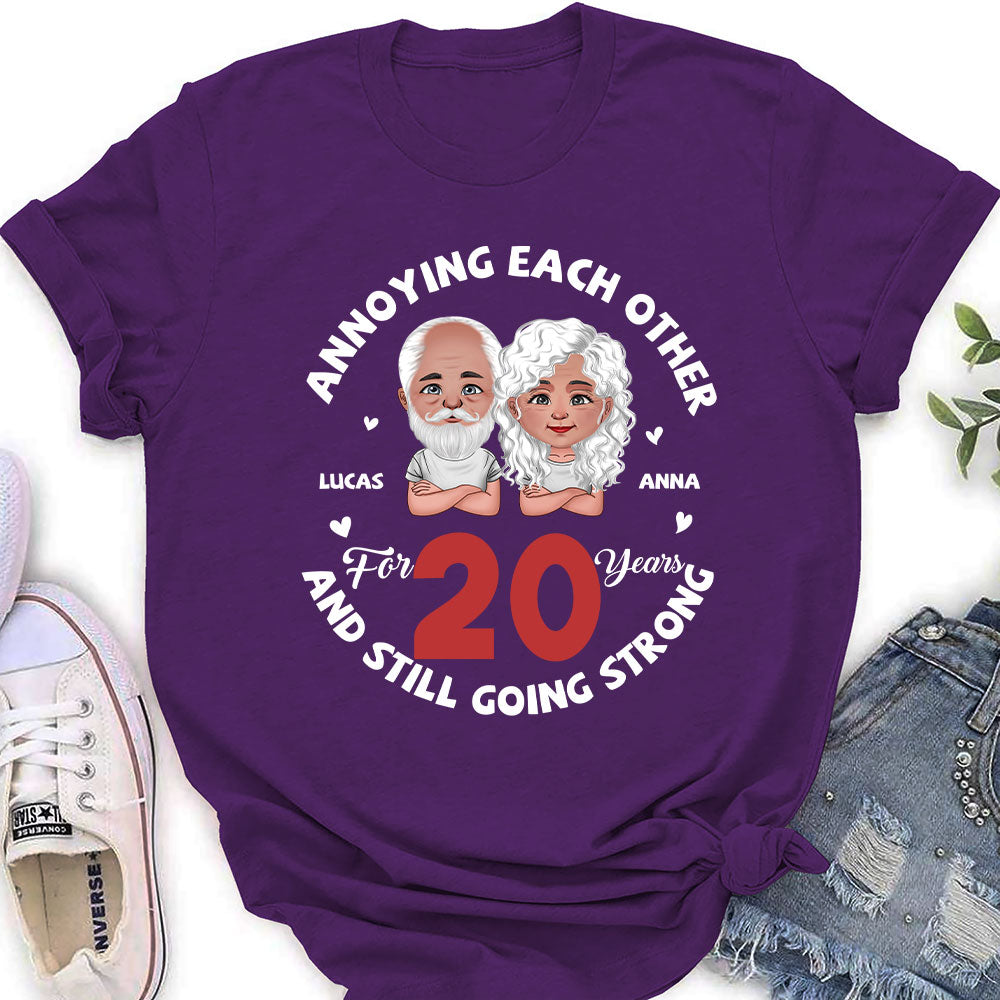 Custom Christmas Anniversary Keepsake Gifts For Wife • Annoying For Years - Personalized Women's T-shirt
