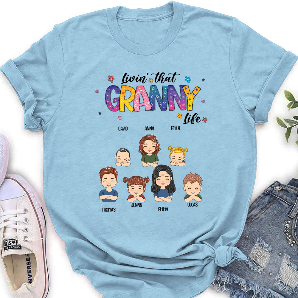 Custom Christmas & Birthday Gift for Grandma • Nana Life - Personalized Women's T-shirt
