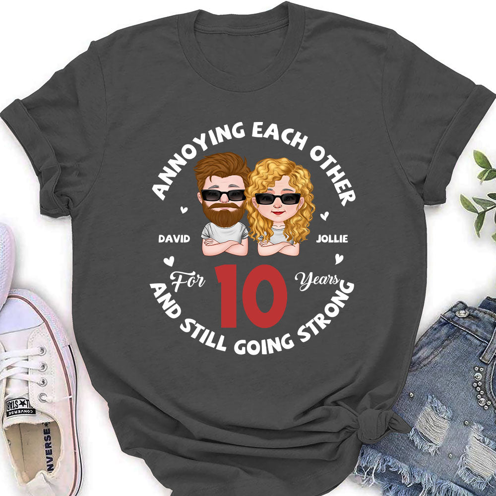 Custom Christmas Anniversary Keepsake Gifts For Wife • Annoying For Years - Personalized Women's T-shirt