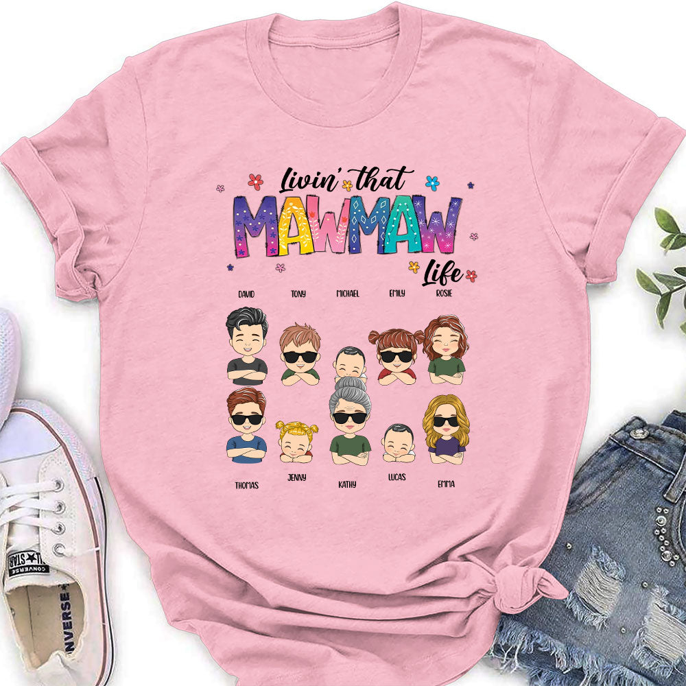 Custom Christmas & Birthday Gift for Grandma • Nana Life - Personalized Women's T-shirt