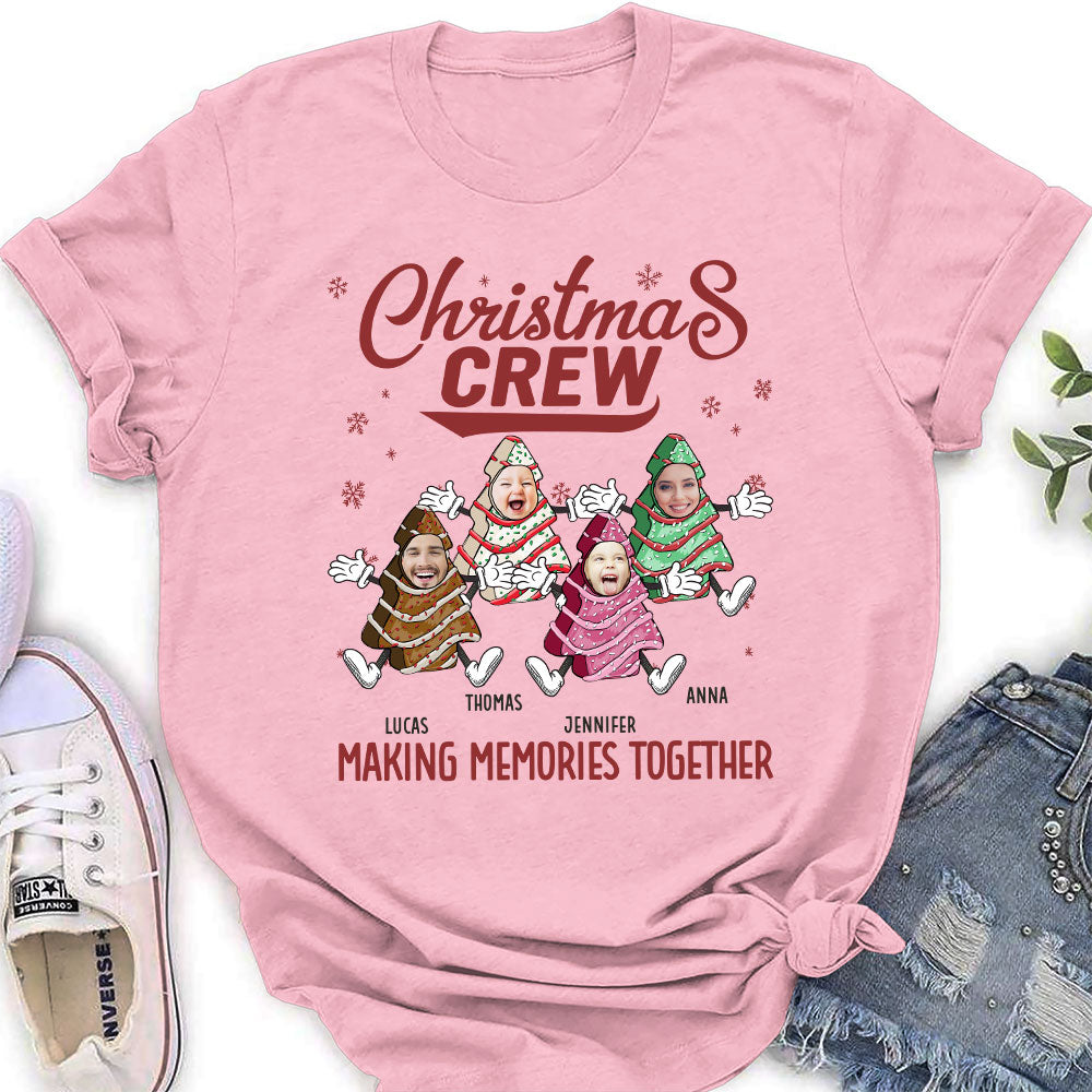 Custom Photo Christmas & Birthday Keepsake Gift • Christmas Cake Crew - Personalized Shirt