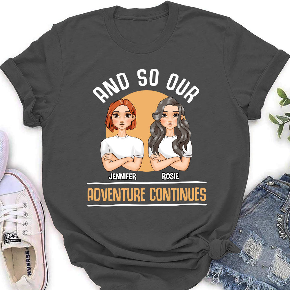 Custom Christmas Anniversary Keepsake Gifts For Wife • And So Our Adventure Continues - Personalized Women's T-shirt