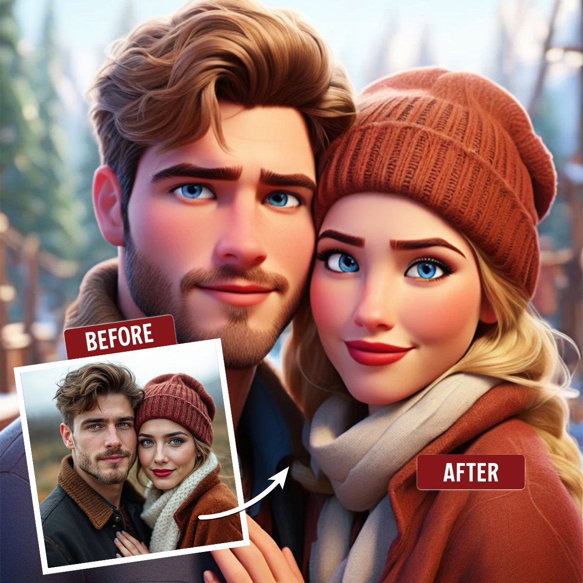 Custom Photo Couple Gift for Anniversary, Valentine's Day, Christmas • I Am Keeping You - Personalized Acrylic 3D LED Night Light