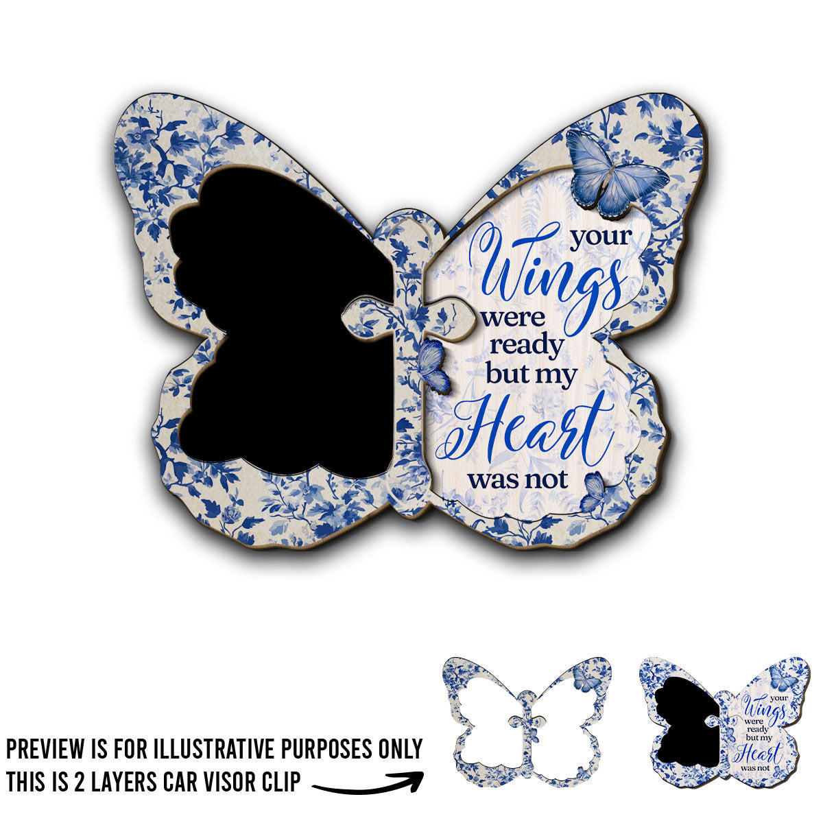 My Heart Was Not - Personalized Car Visor Clip