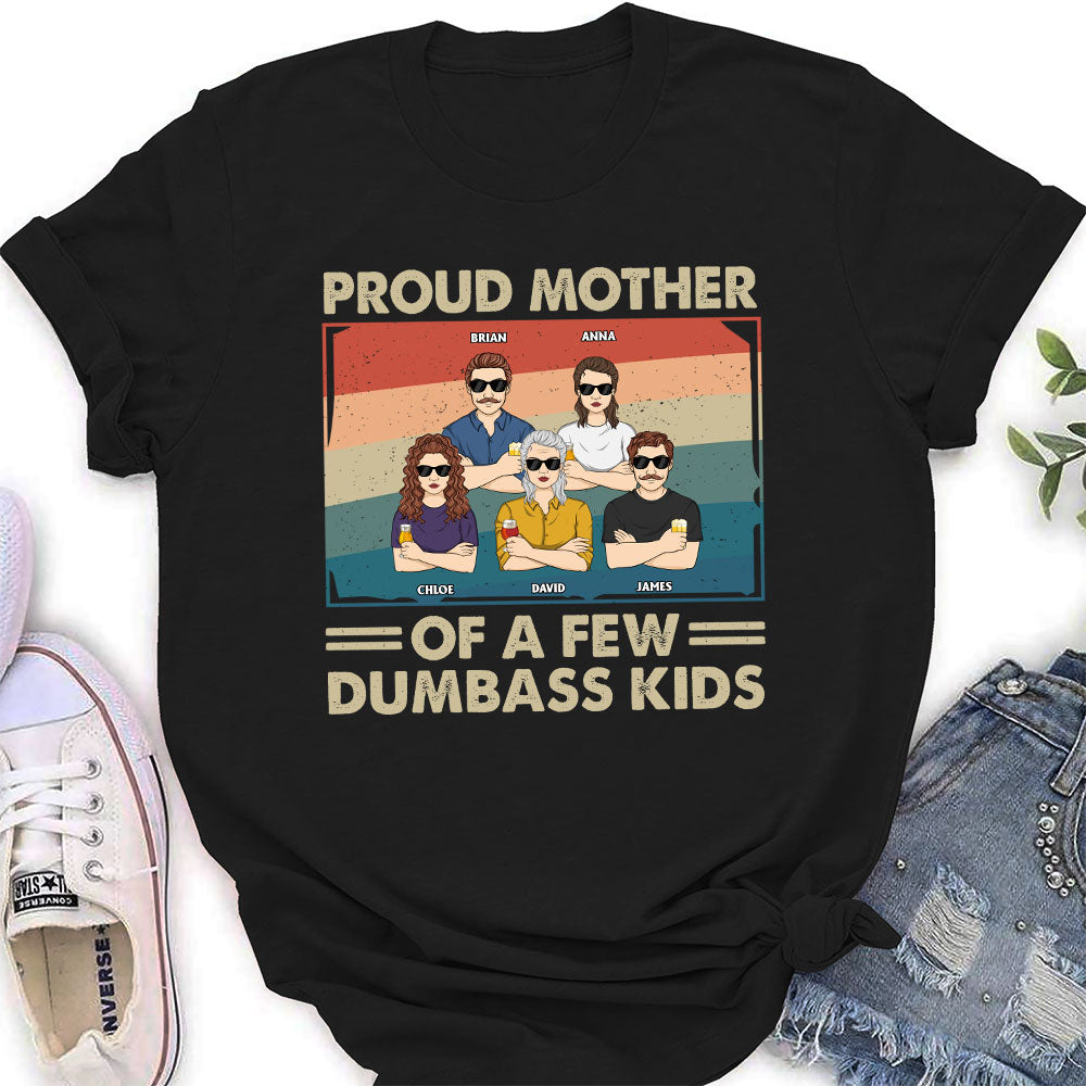 Custom Christmas & Birthday Gift for Mom, Grandma • Proud Mother Of A Few Kids - Personalized Women's T-shirt