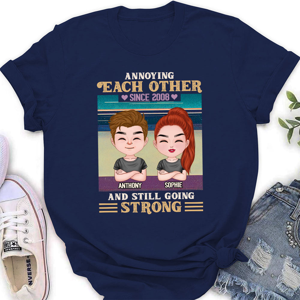 Custom Christmas Anniversary Keepsake Gifts For Wife • Annoying Since - Personalized Women's T-shirt