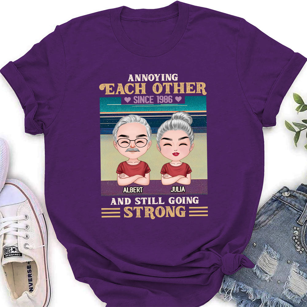 Custom Christmas Anniversary Keepsake Gifts For Wife • Annoying Since - Personalized Women's T-shirt