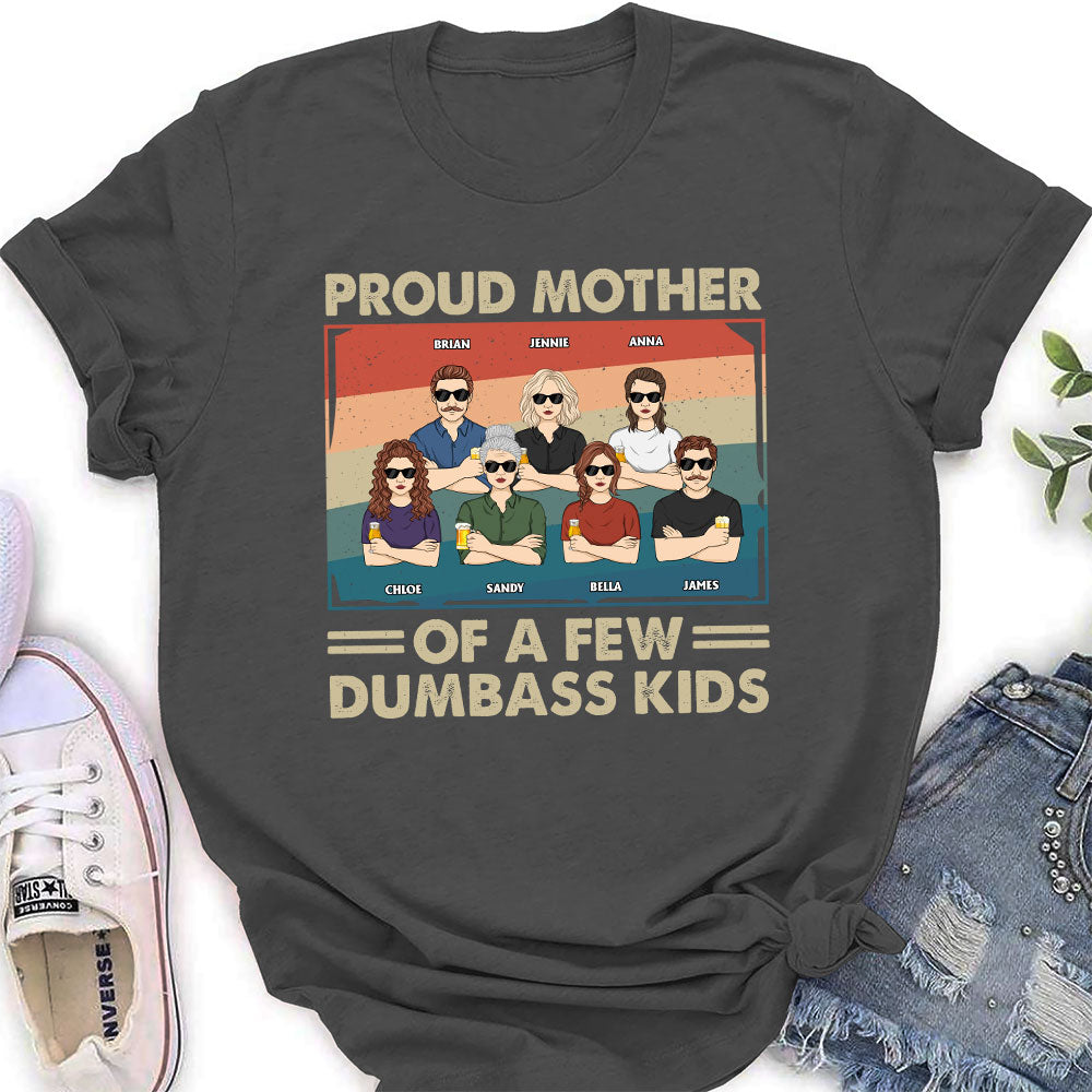 Custom Christmas & Birthday Gift for Mom, Grandma • Proud Mother Of A Few Kids - Personalized Women's T-shirt