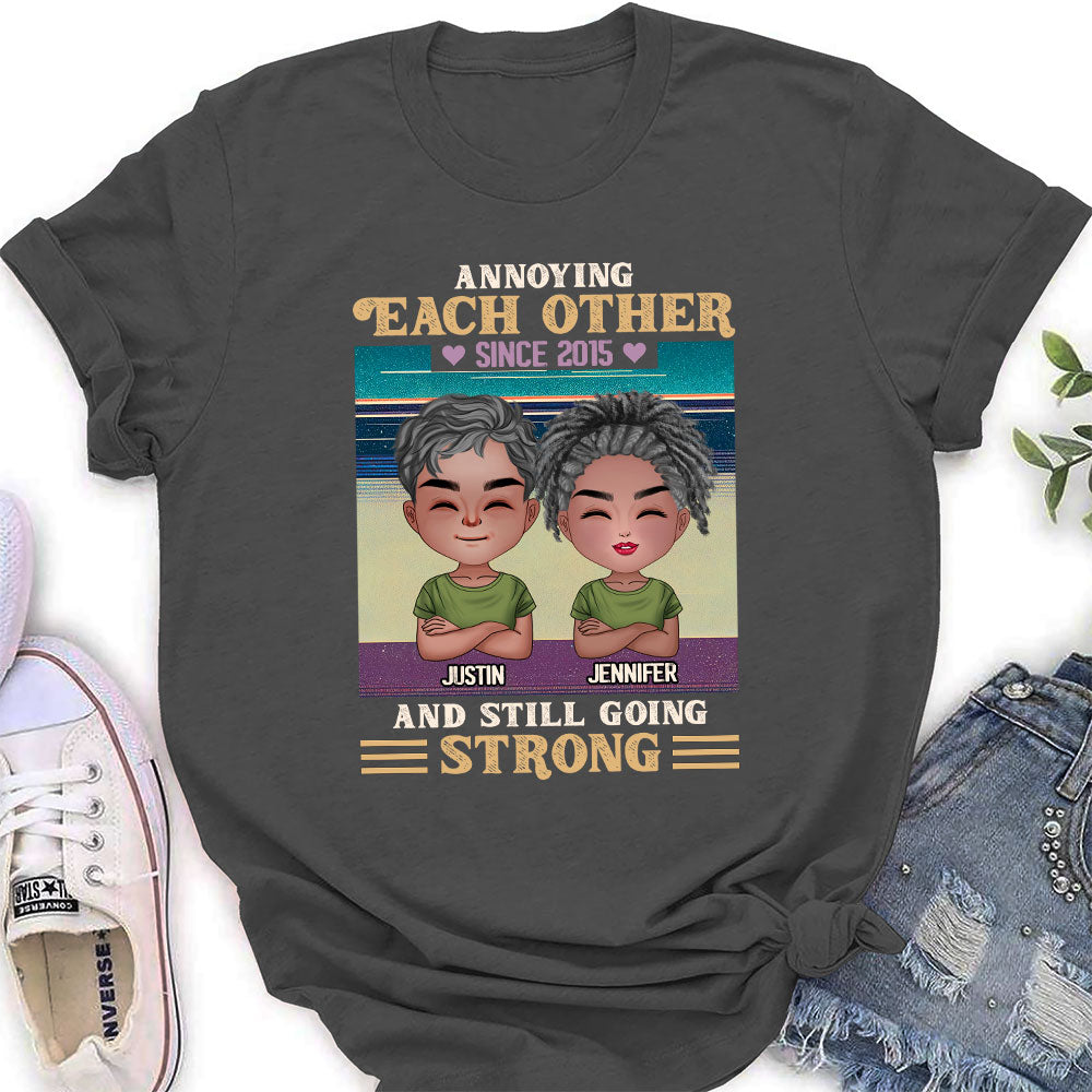 Custom Christmas Anniversary Keepsake Gifts For Wife • Annoying Since - Personalized Women's T-shirt