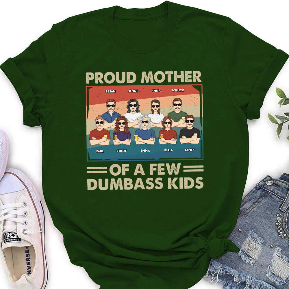 Custom Christmas & Birthday Gift for Mom, Grandma • Proud Mother Of A Few Kids - Personalized Women's T-shirt
