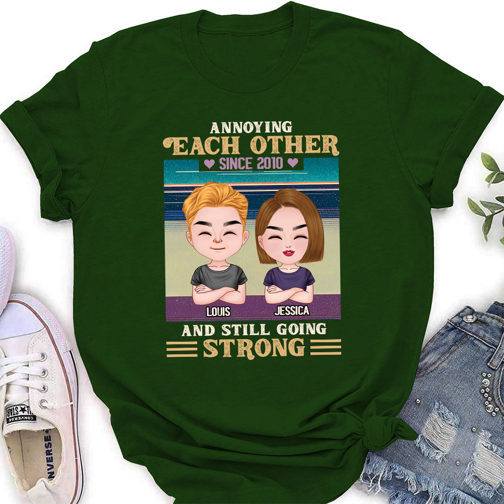 Custom Christmas Anniversary Keepsake Gifts For Wife • Annoying Since - Personalized Women's T-shirt