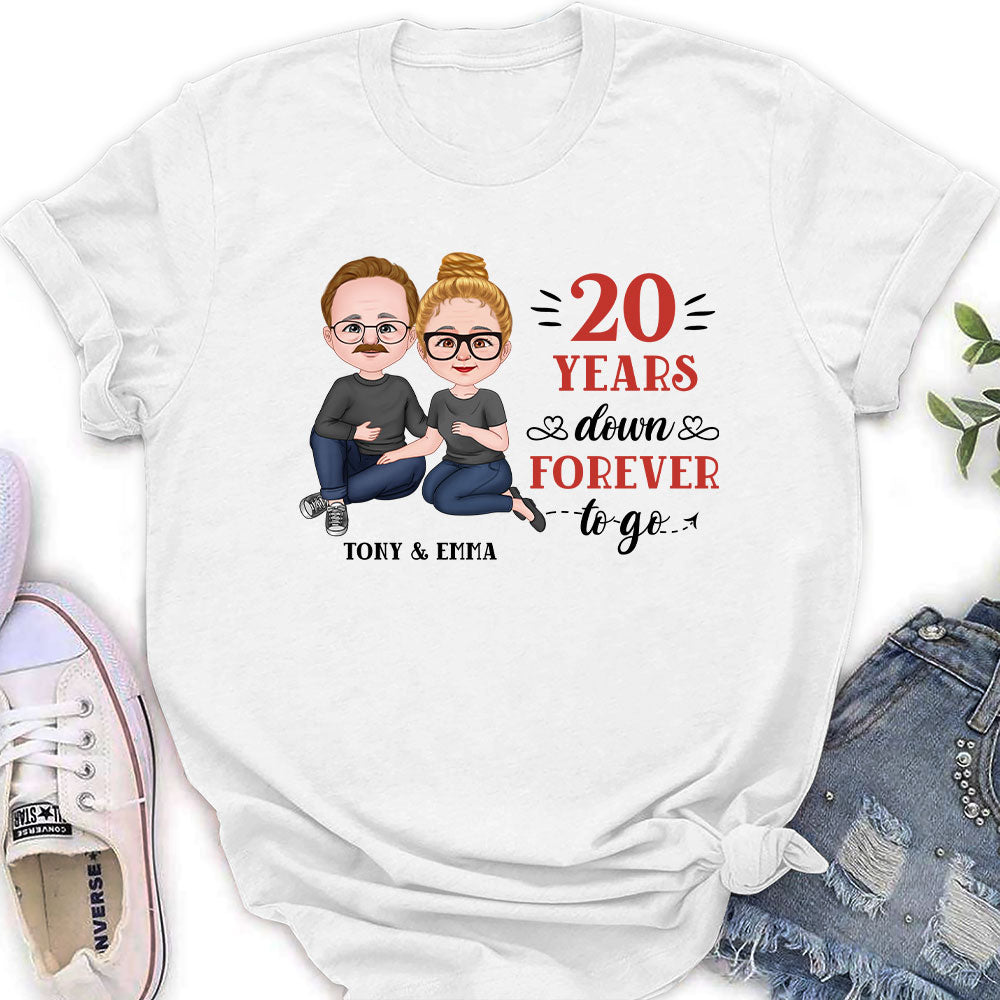 Custom Christmas Anniversary Keepsake Gifts For Wife • Forever To Go - Personalized Women's T-shirt