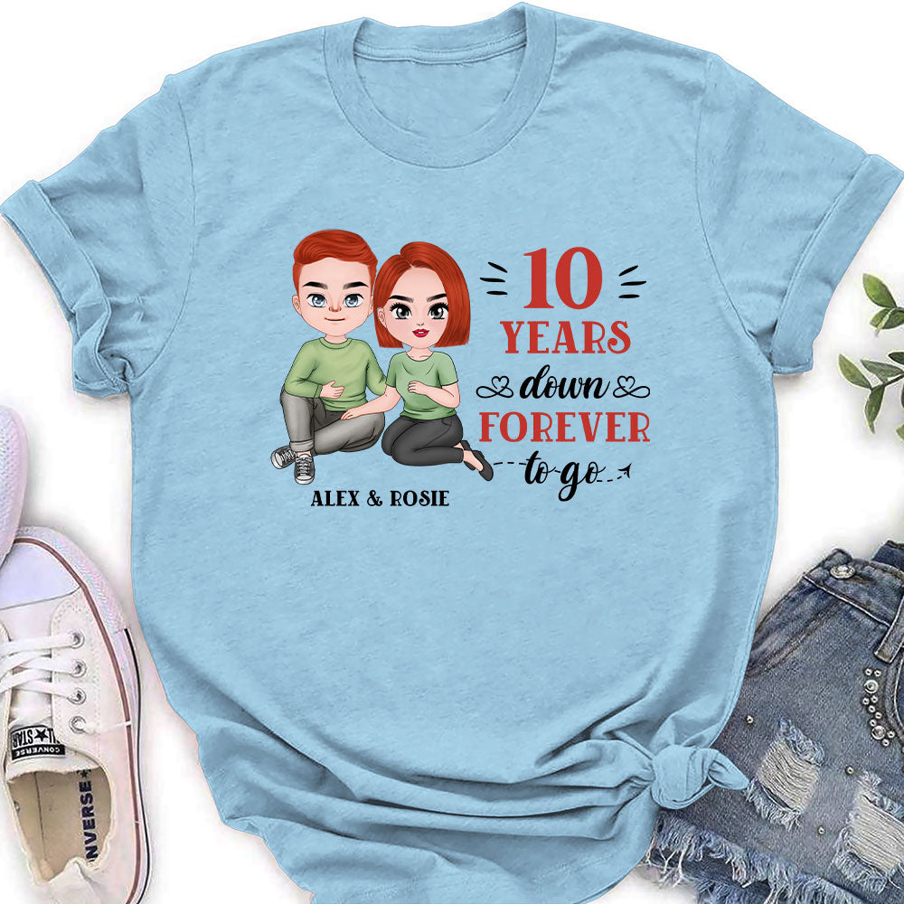 Custom Christmas Anniversary Keepsake Gifts For Wife • Forever To Go - Personalized Women's T-shirt