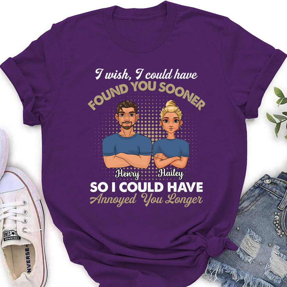 Custom Christmas Anniversary Keepsake Gifts For Wife • Annoyed You Longer - Personalized Women's T-shirt