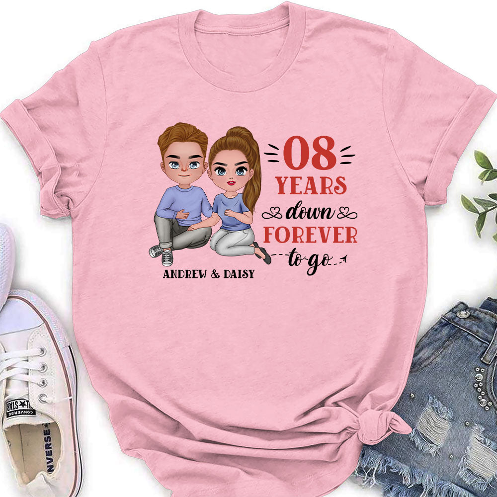 Custom Christmas Anniversary Keepsake Gifts For Wife • Forever To Go - Personalized Women's T-shirt