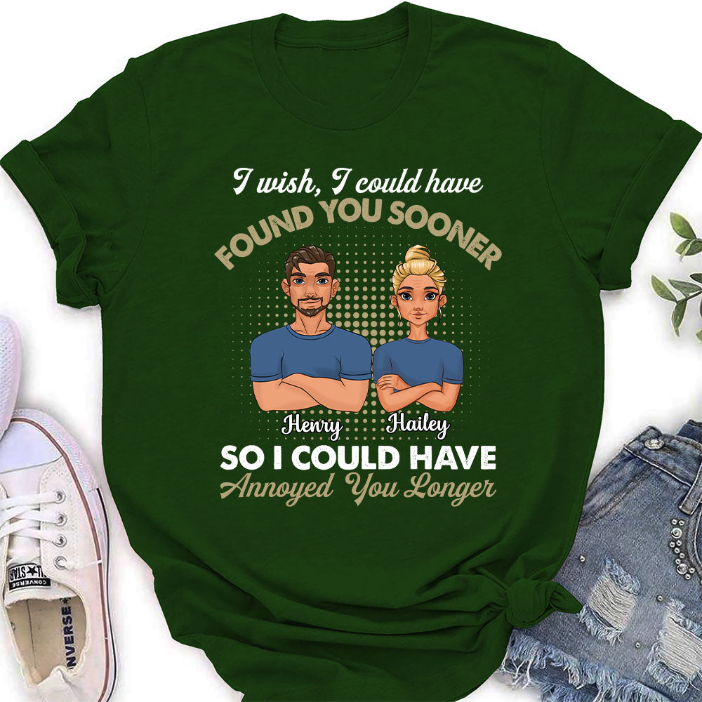 Custom Christmas Anniversary Keepsake Gifts For Wife • Annoyed You Longer - Personalized Women's T-shirt