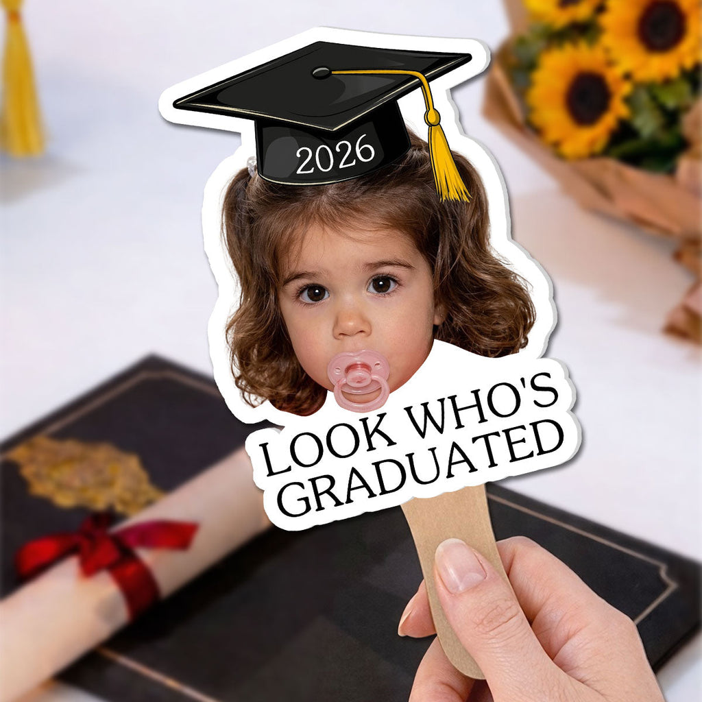 Look Who Graduated Today - Personalized Hand Fan