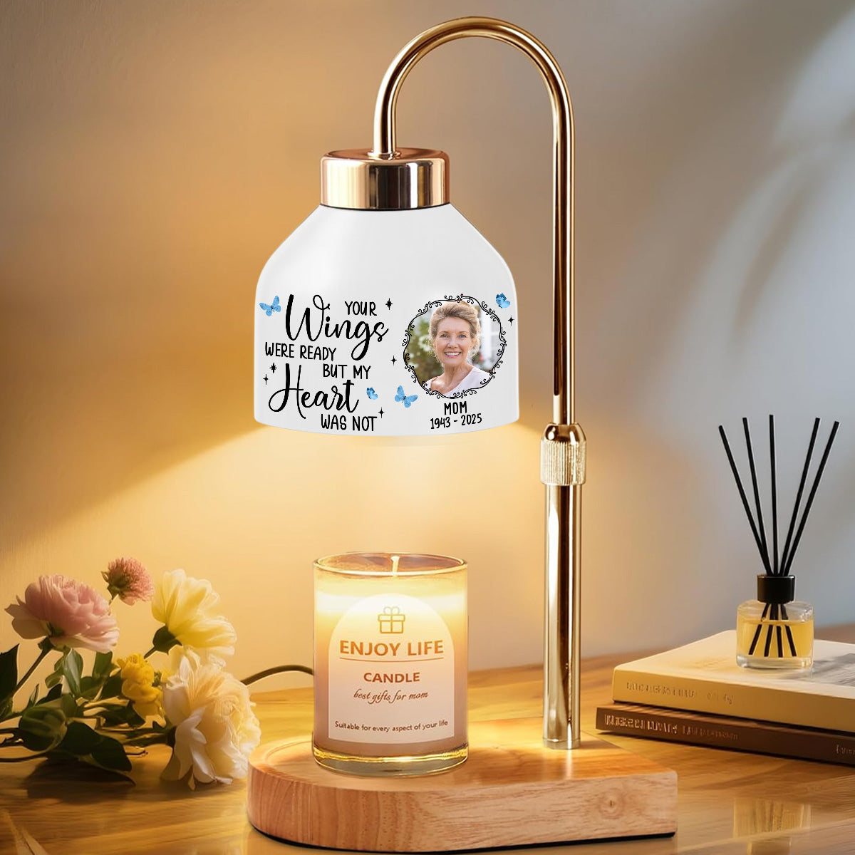 Your Wings Were Ready - Personalized Candle Warmer Lamp