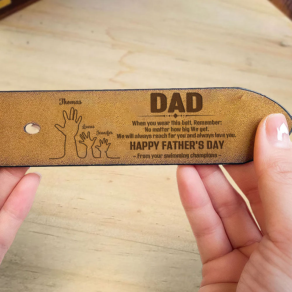 Always Love You - Personalized Engraved Leather Belt