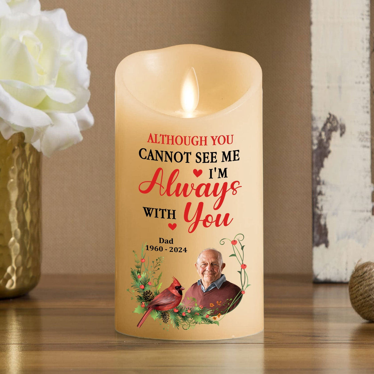 I Am Always With You - Personalized LED Candle