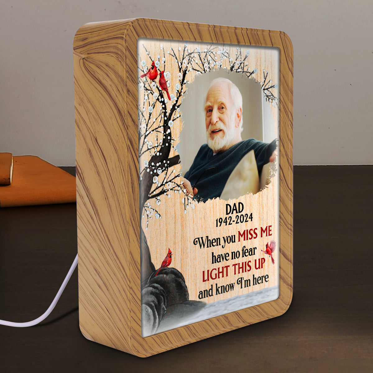 Light This Up And Know I Am Here - Personalized Magic Mirror