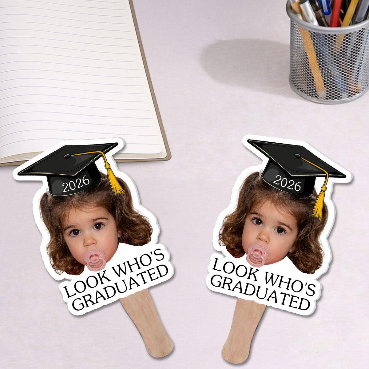 Look Who Graduated Today - Personalized Hand Fan