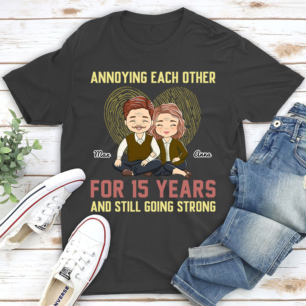 Custom Anniversary Keepsake Gifts For Couple • Annoying Each Other - Personalized Classic T-shirt