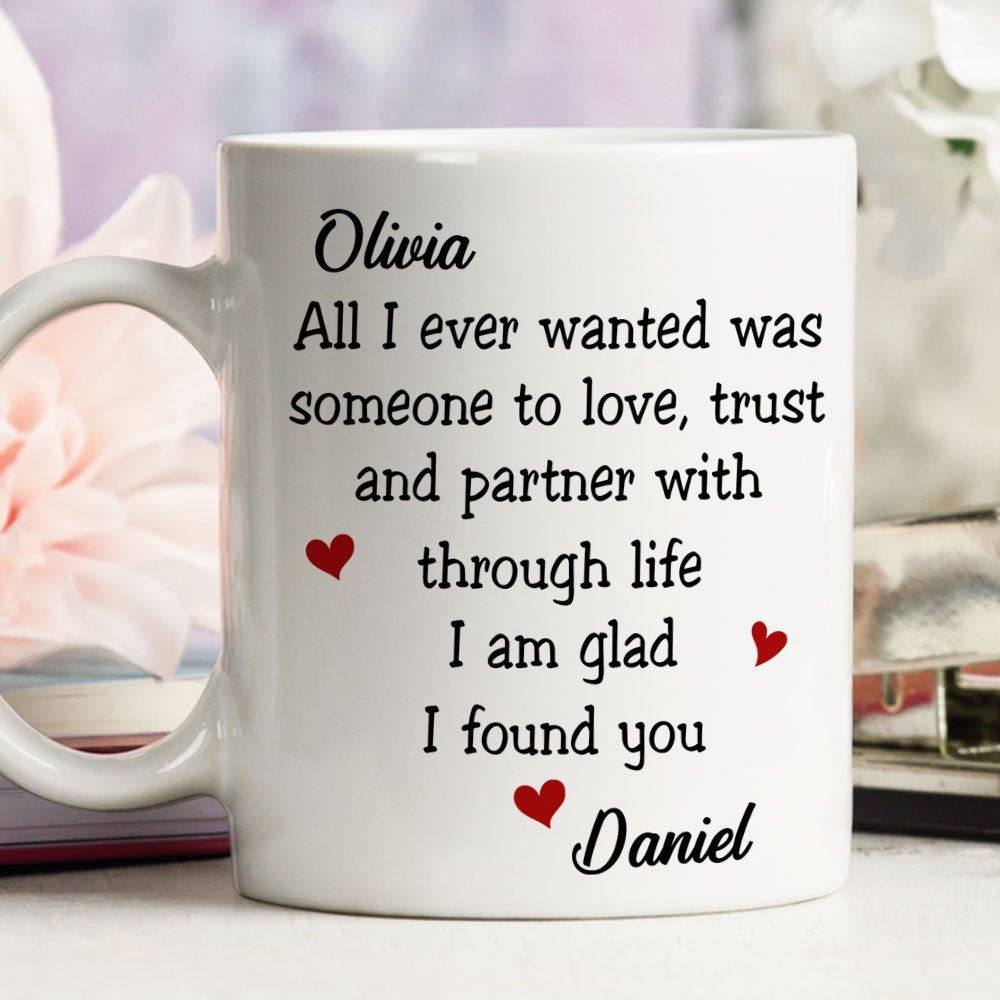 Custom Anniversary Keepsake Gifts For Couple • I Found You - Personalized Coffee Mug