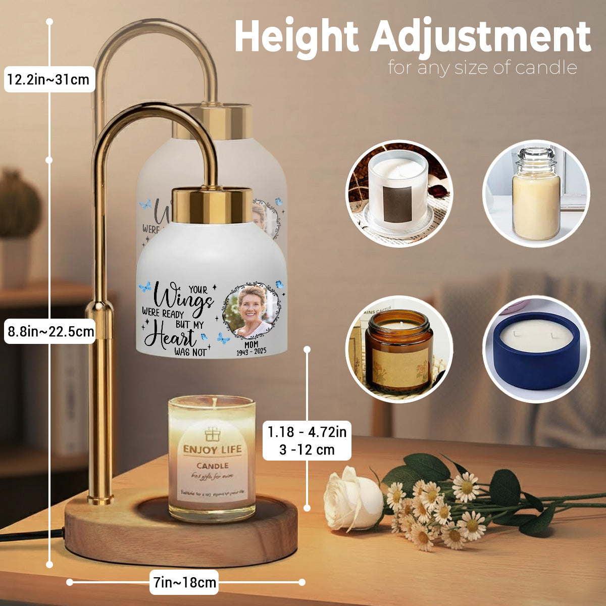 Your Wings Were Ready - Personalized Candle Warmer Lamp