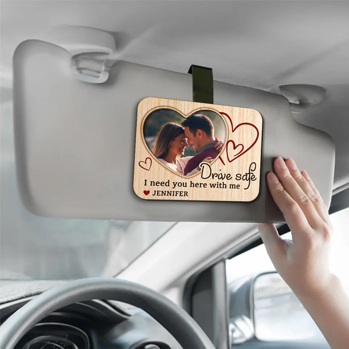 Drive Safe Man - Personalized Car Visor Clip
