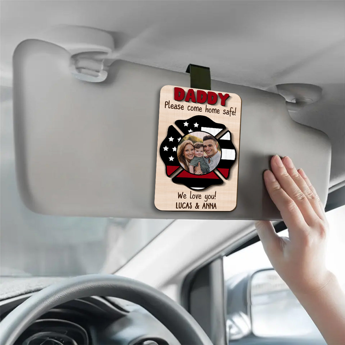 Be Safe I Need You - Personalized Car Visor Clip