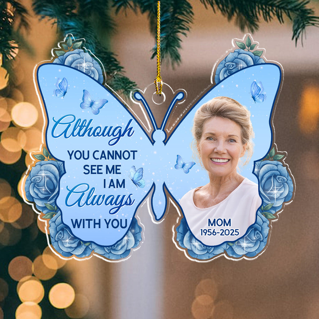 Custom Photo Memorial Christmas Ornament, Sympathy Keepsake • Until We Meet Again - Personalized Acrylic Ornament