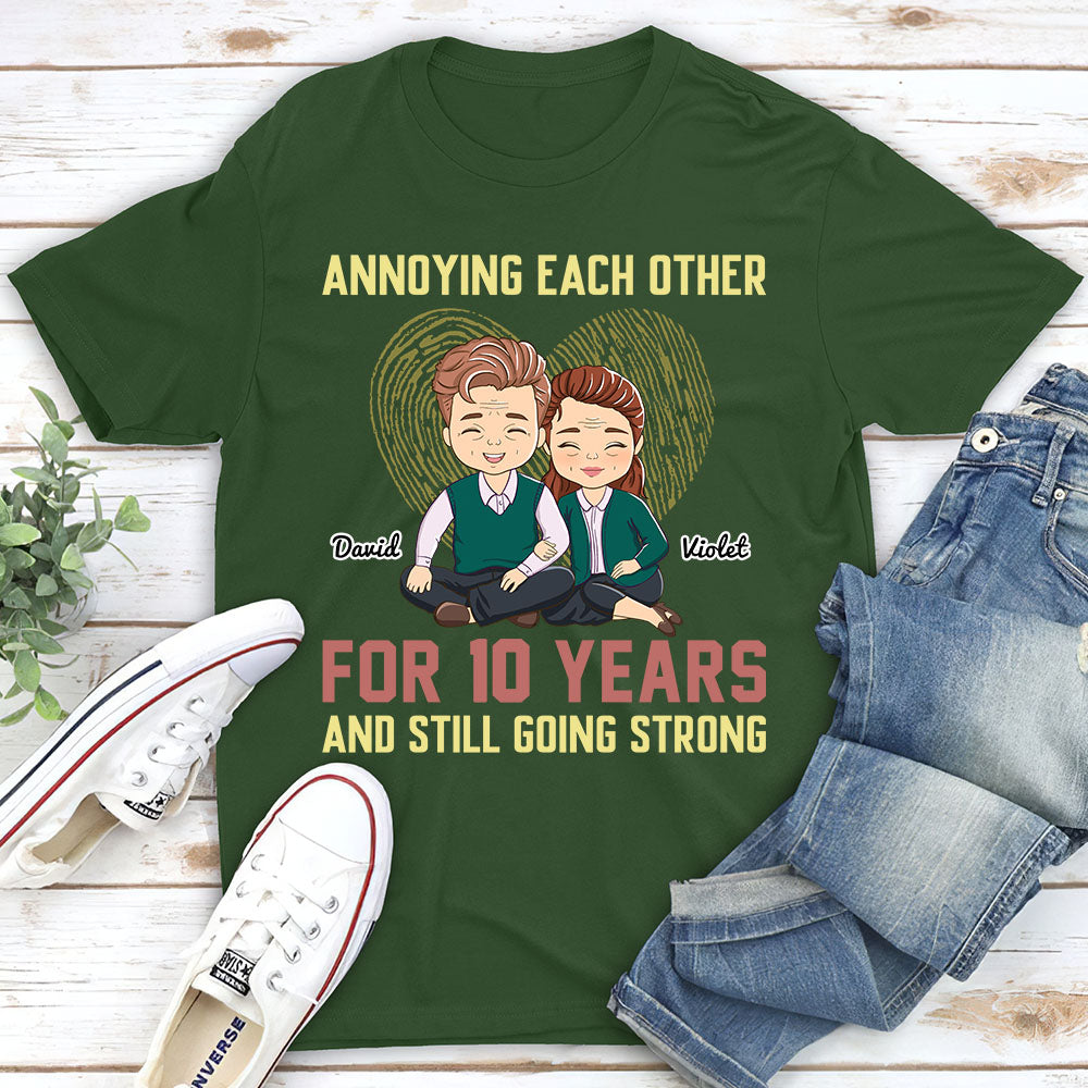 Custom Anniversary Keepsake Gifts For Couple • Annoying Each Other - Personalized Classic T-shirt