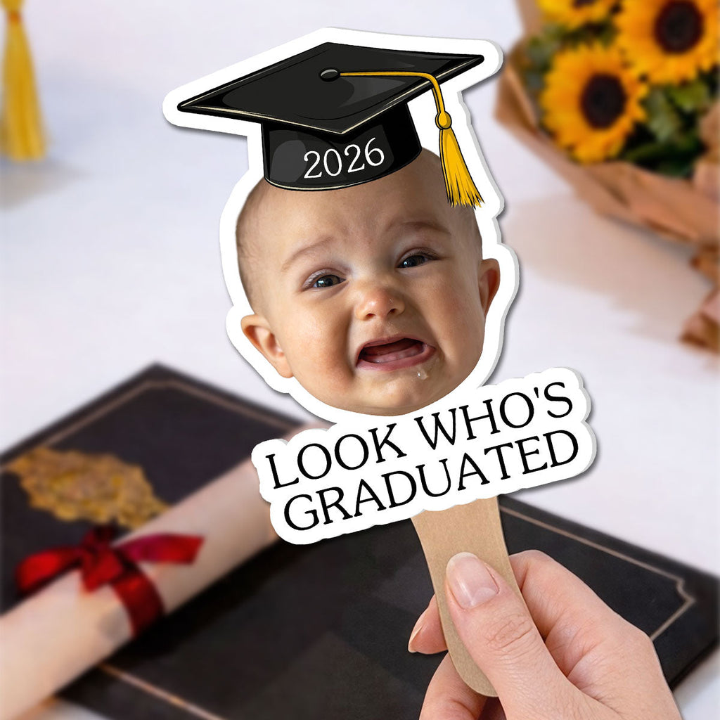 Look Who Graduated Today - Personalized Hand Fan