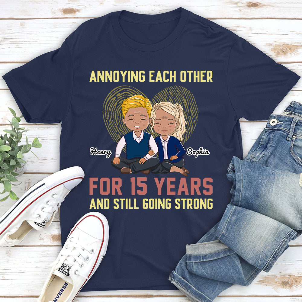 Custom Anniversary Keepsake Gifts For Couple • Annoying Each Other - Personalized Classic T-shirt
