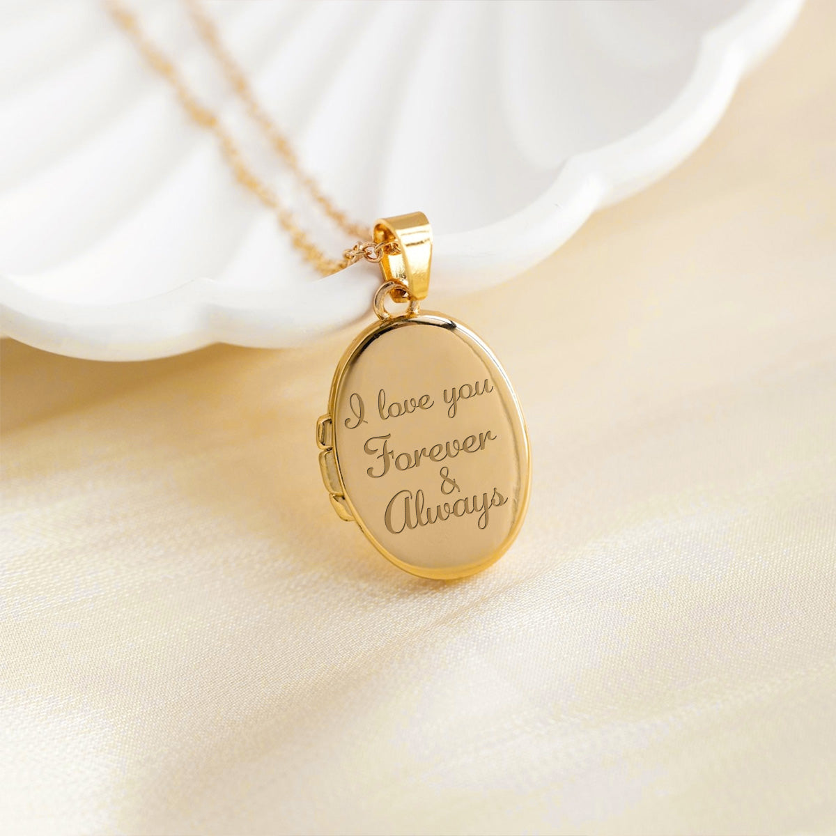 I Love You - Personalized Locket Necklace