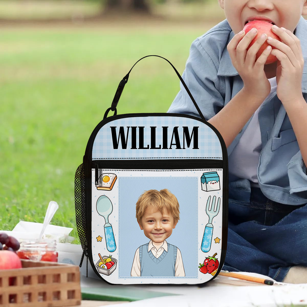 I Packed This With Love - Personalized Insulated Lunch Bag