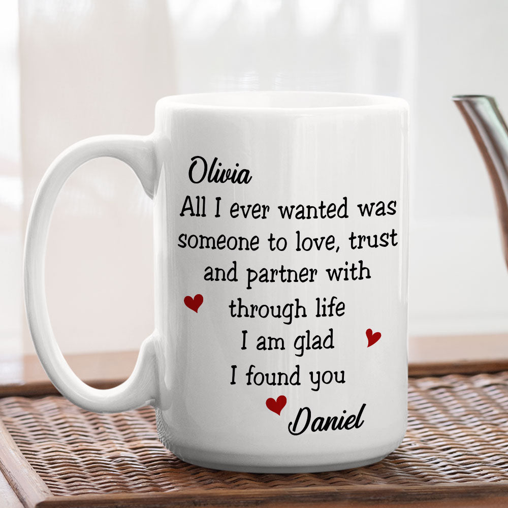 Custom Anniversary Keepsake Gifts For Couple • I Found You - Personalized Coffee Mug