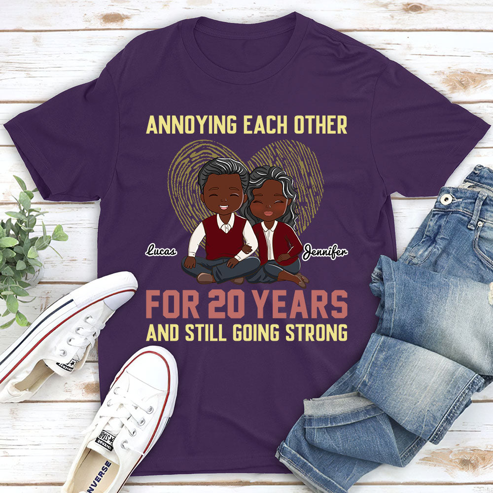 Custom Anniversary Keepsake Gifts For Couple • Annoying Each Other - Personalized Classic T-shirt