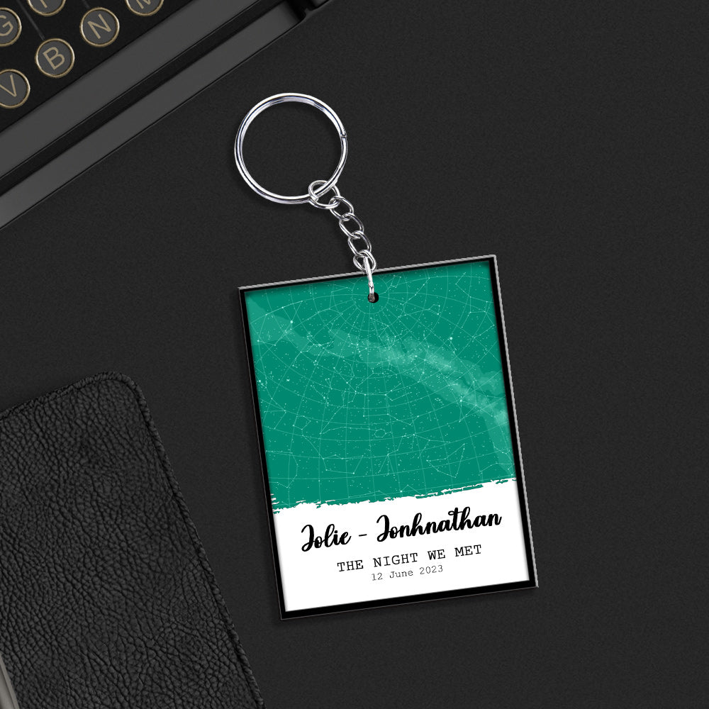 Star Map The Night We Met - Personalized Acrylic Keychain