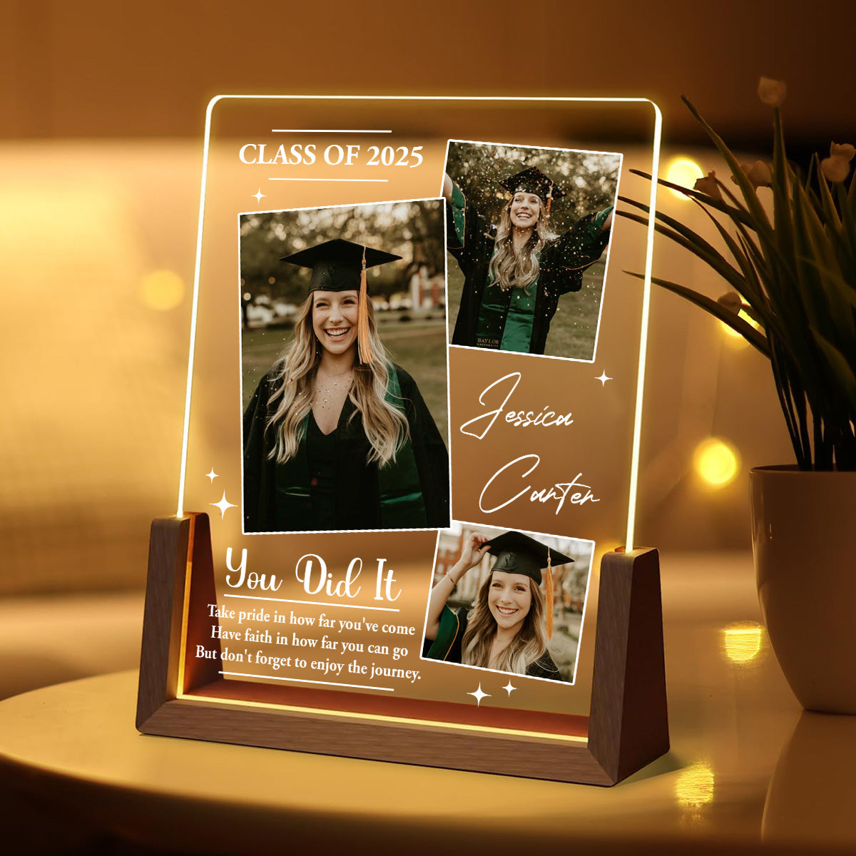 Custom Photo Gifts for Daughter & Mom, Mother's Day Birthday • Dream Big And Keep Going - Personalized Night Light
