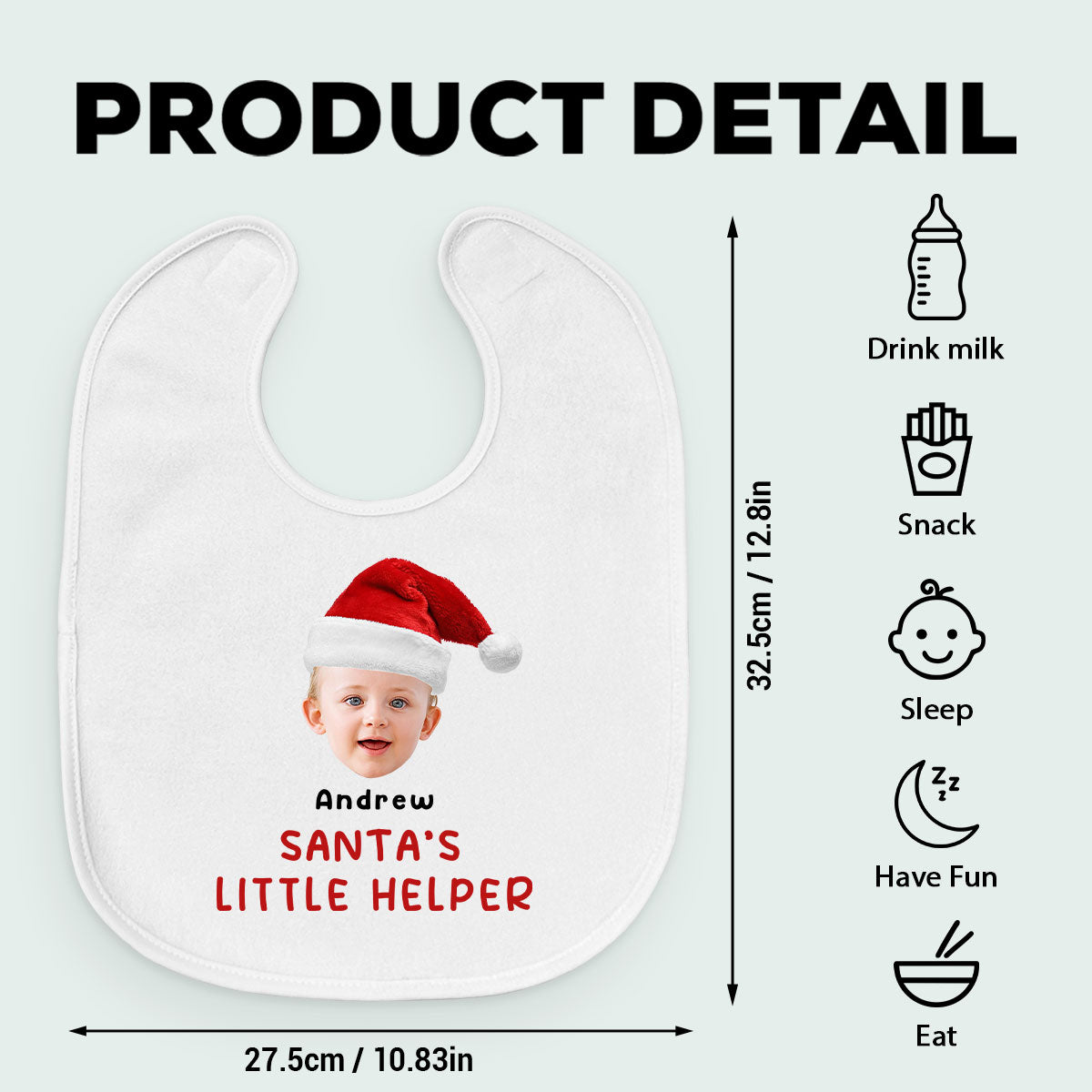 Little Helper - Personalized Baby Bib