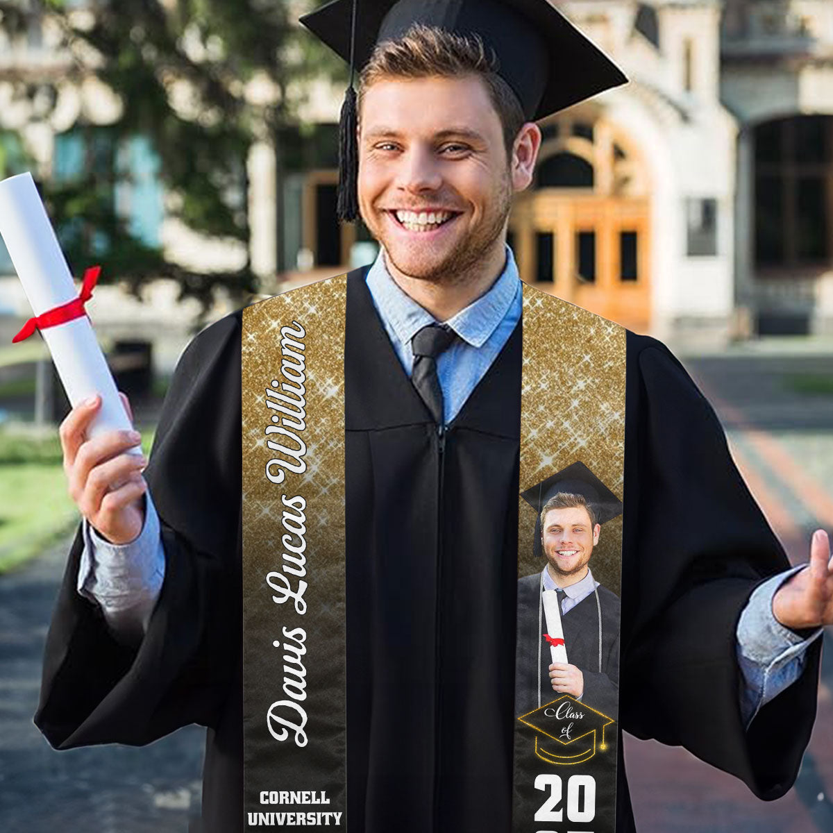 Happy Graduation 2025 - Personalized Graduation Stole