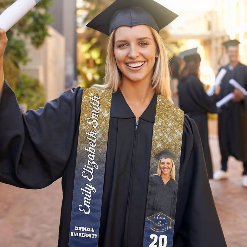 Happy Graduation 2025 - Personalized Graduation Stole