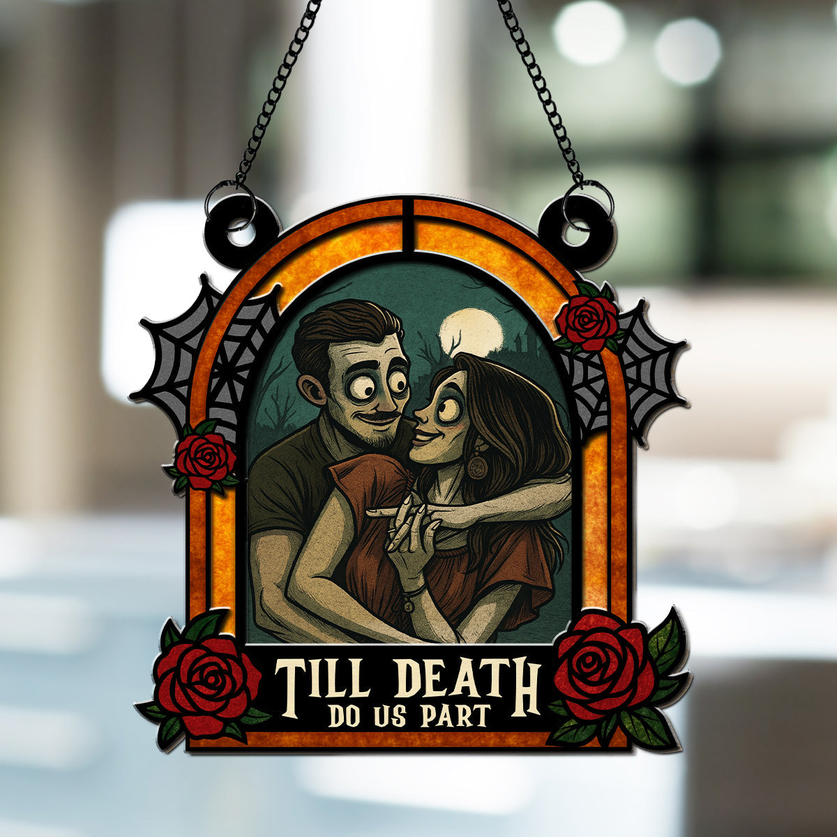 Until Death Do Us Part - Personalized Suncatcher