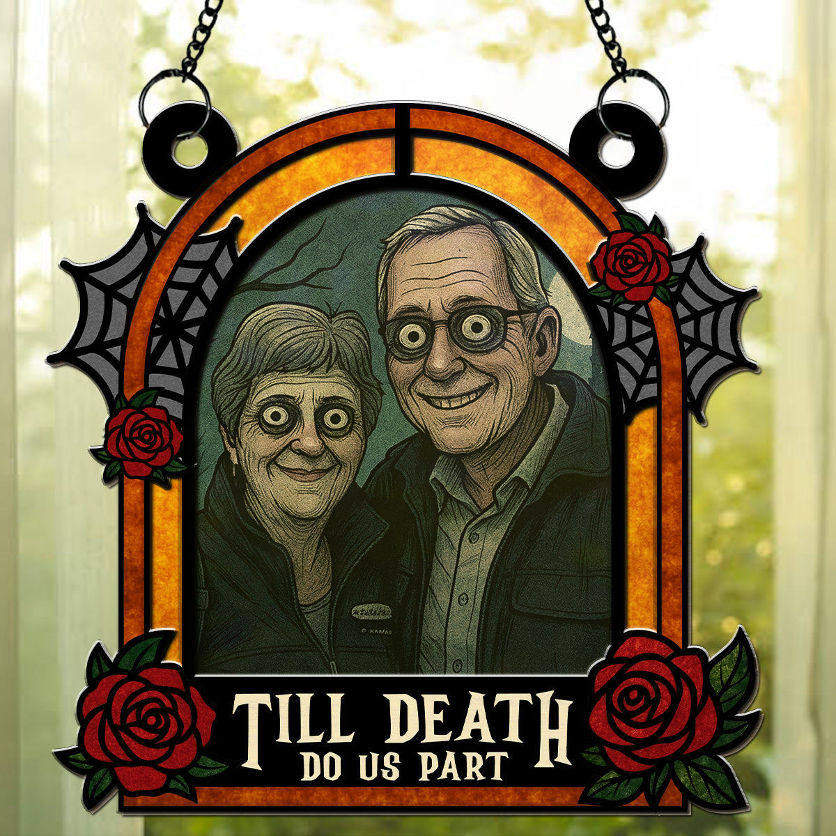 Until Death Do Us Part - Personalized Suncatcher