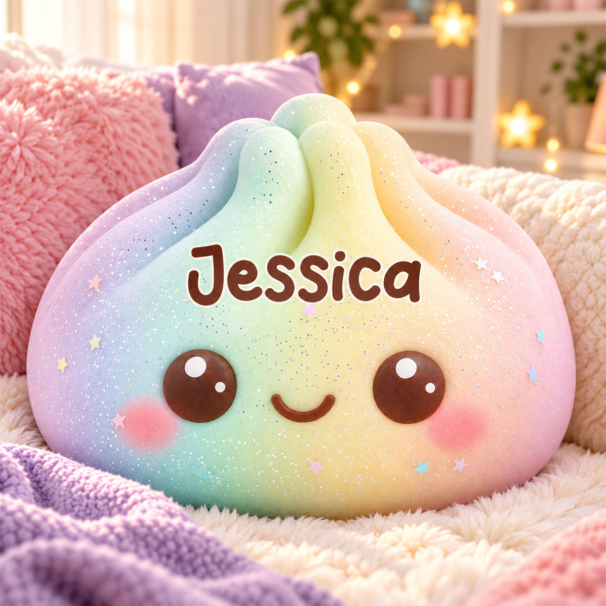 Happy Little Things - Personalized Shaped Pillow