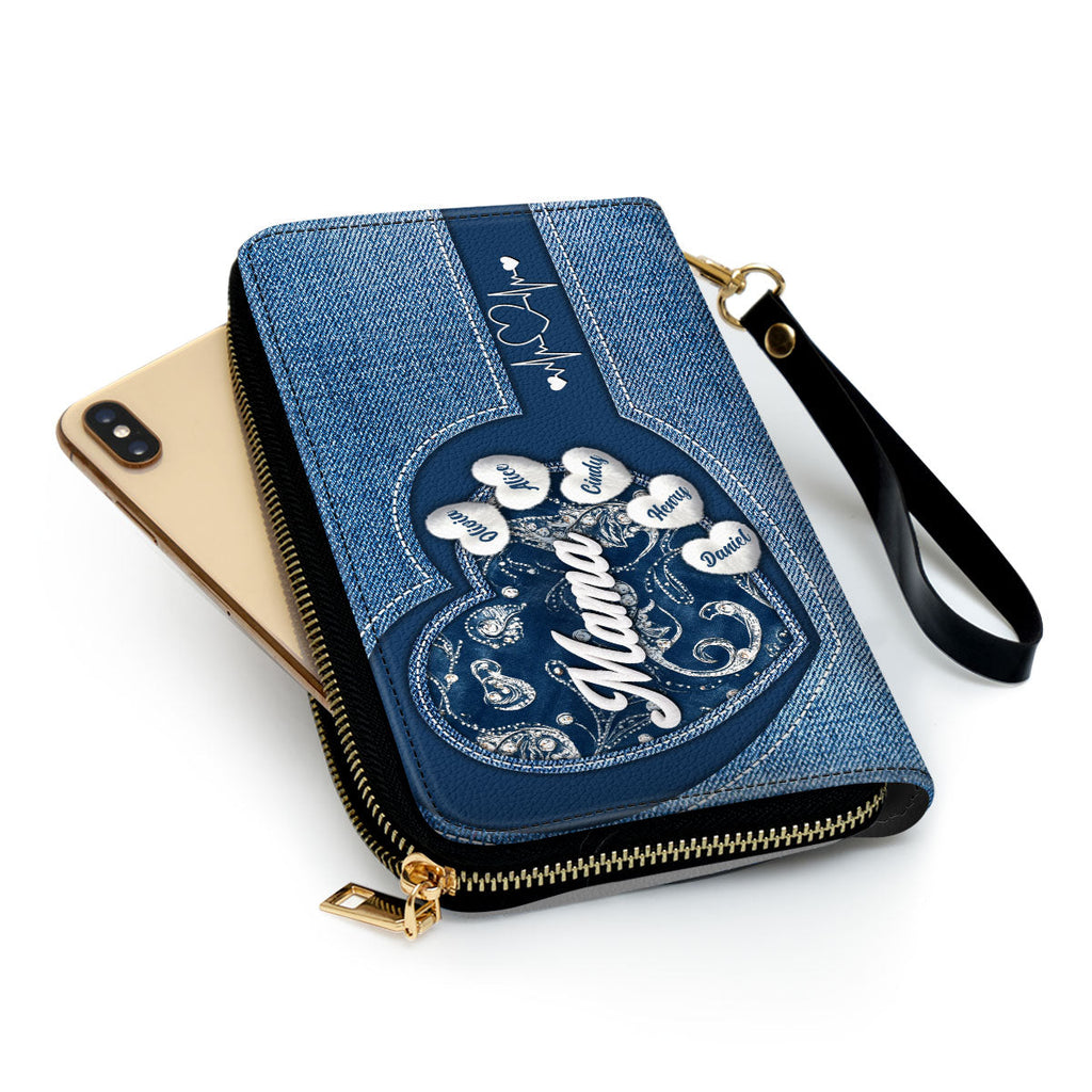 Grandma Fluffy Style - Personalized Leather Wallet